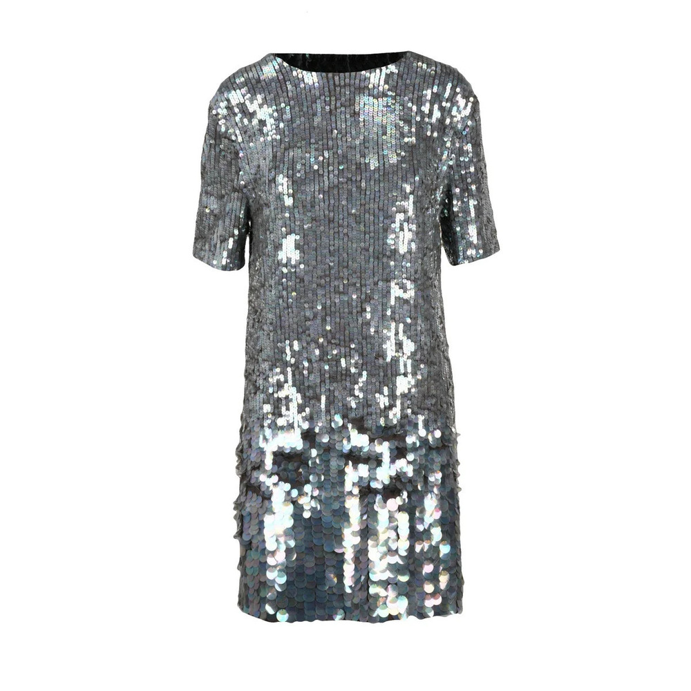 P.A.R.O.S.H. Sequin Dress - Silver